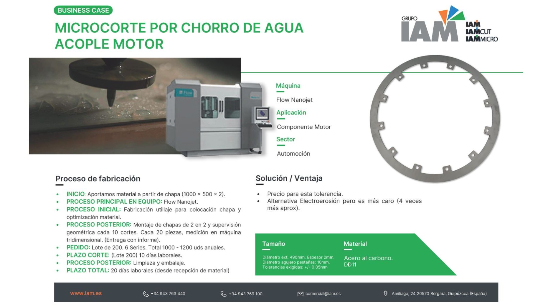 Micro corte por chorro de agua Micro corte por chorro de agua
